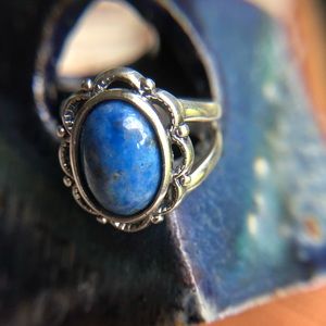 NWT Denim Lapis Lazuli Statement Ring - Size 7.75